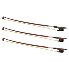 3pcs Lot Brazilwood Viola Bows - 14-17" Full Size Mongolian Horsehair - AB-510