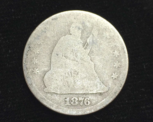 HS&C: 1876 Liberty Seated Quarter AG - US Coin