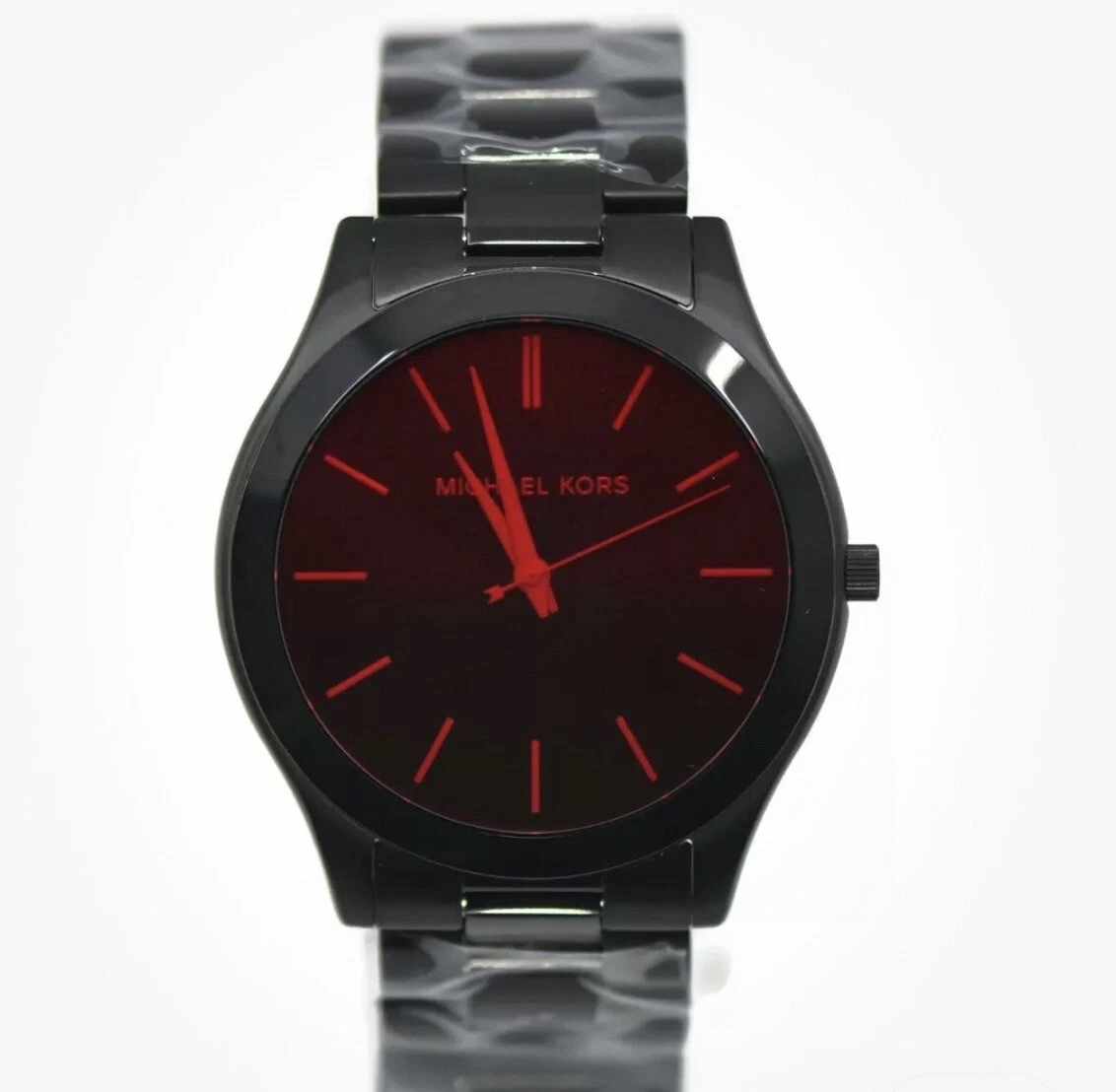 Orologio Michael Kors Slim Runway Acciaio Inox Nero MK8734