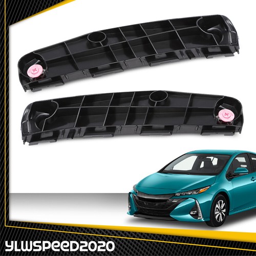 Fit For Toyota Prius 16-18 Pair Front Bumper Retainers Black Left & Right - Picture 2 of 12