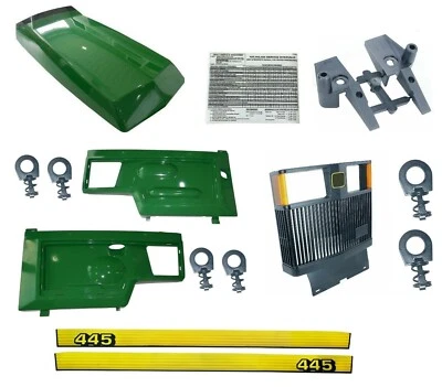 KUMAR BROS USA Hood/Panel/Decal/Front Grill AM128986 AM128983 AM116207Fits John Deere445 UP S/N