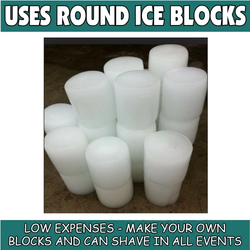 MANUAL NO POWER BLUE ICE SHAVER SNO CONES SNOW KONES - BLOCK ICE SHAVED - Picture 13 of 14