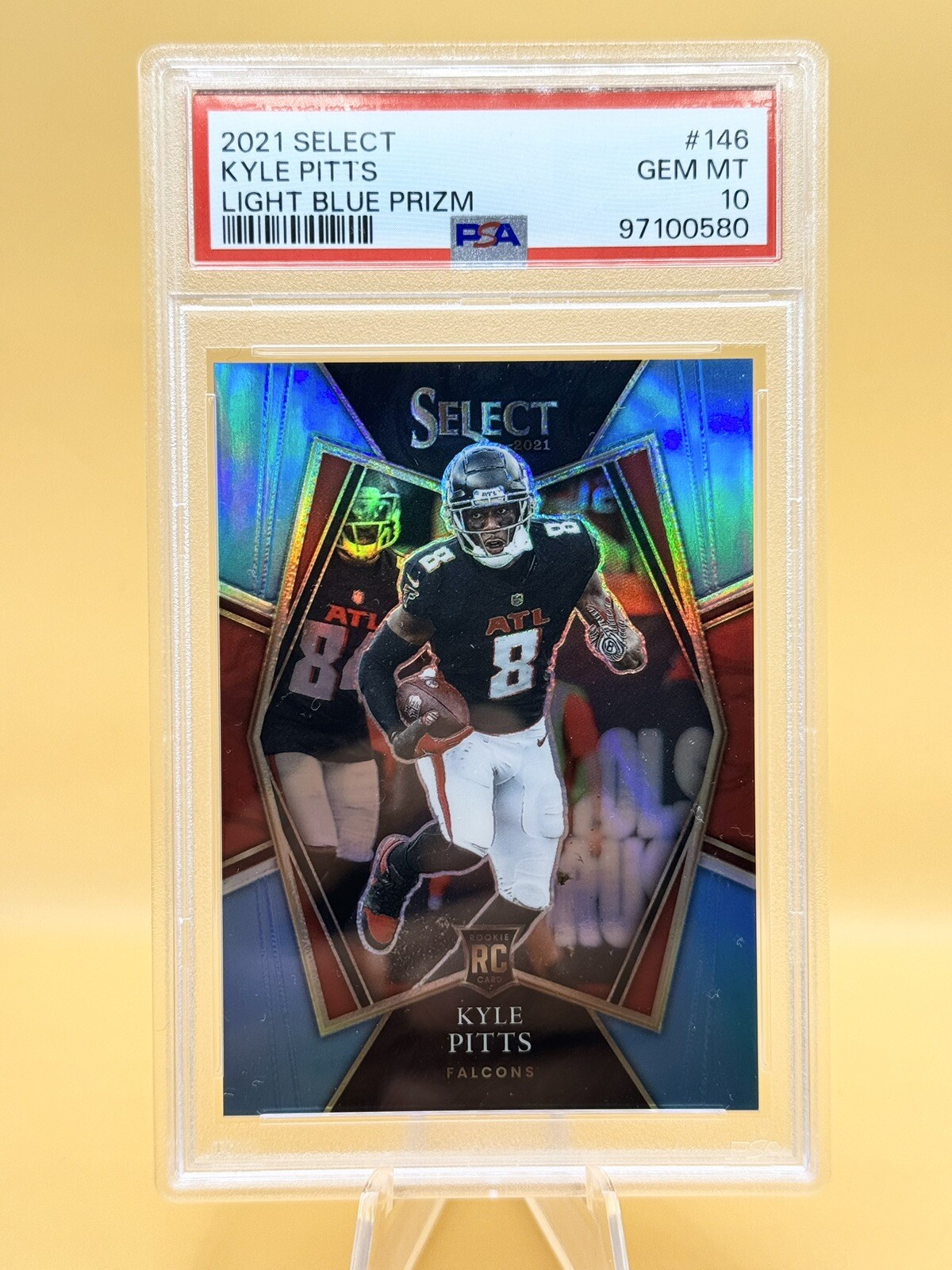 KYLE PITTS 2021 SELECT LIGHT BLUE PRIZM SP RC #30/99 #146 GEM MINT PSA 10 POP 13