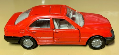 Siku Mercedes Benz W202 C220 Sedan Red 1:55 Scale Diecast Model Car - Picture 6 of 9