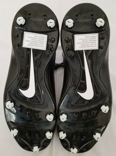 Mens Size 16 Black White Nike Lunar Code Pro 3/4 Football Cleats 579669-010 - Picture 7 of 7