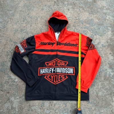 Harley Davidson Motorcycles Ghost Rider Y2K Biker Jacket | eBay