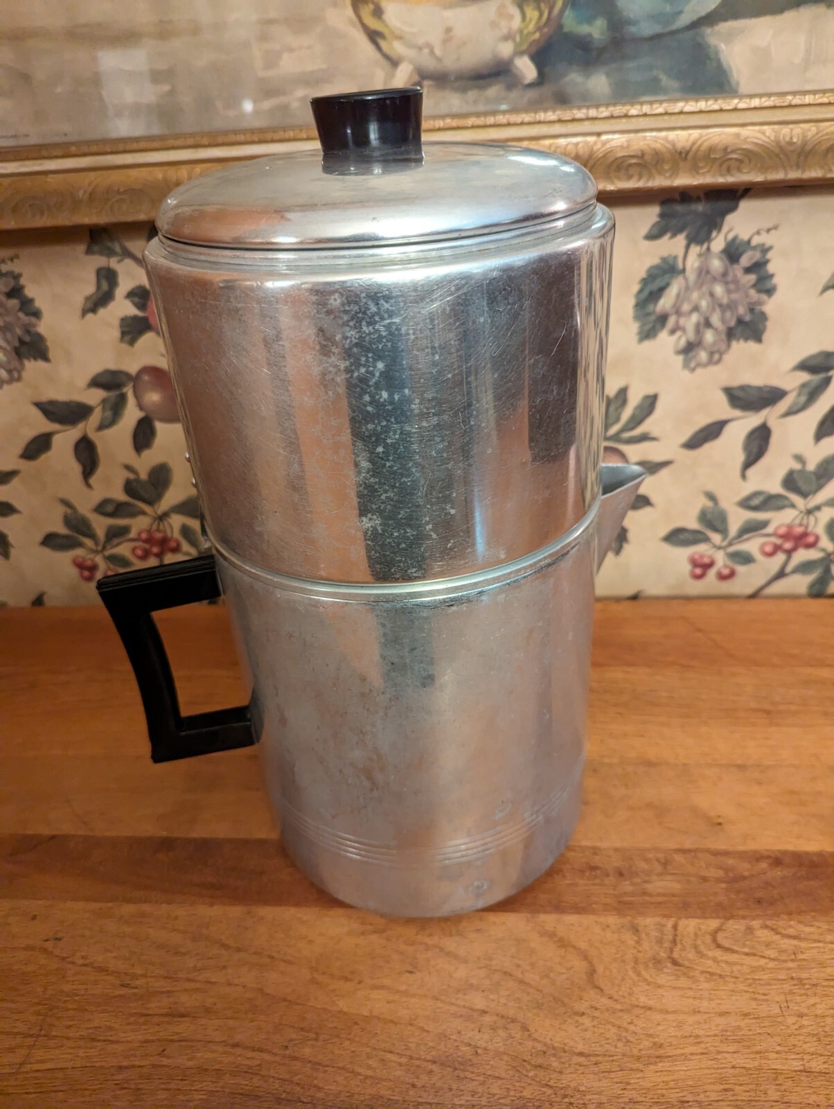 VINTAGE DRIPOLATOR ALUMINUM COFFEE POT 28 CUPS ENTERPRISE ALUMINUM CO
