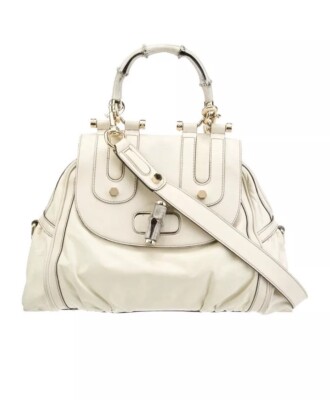 GUCCI HANBAG DIALUX POP BAMBOO HANDLE HANDBAG BLACK