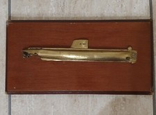 S-64 NARVAL crest sottomarino modello collezione legno ottone