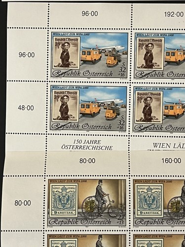 AUSTRIA - 1980's and 1990's - Collection of MINI SHEETS and BLOCKS - MNH - Picture 7 of 19