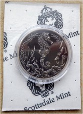 Caballito de mar Samoa 2025 plata antigua 99,99 1 oz