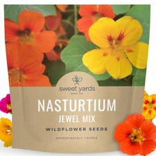 Nasturtium Jewel Mix 1 Ounce Packet 200 Flower Seeds For Planting Tropaeolum 261.12 per gallon