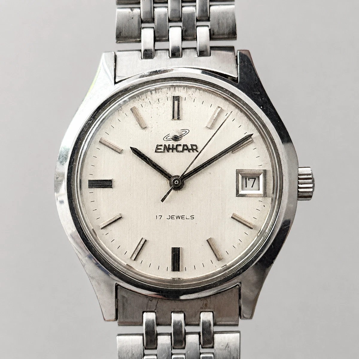 エニカオートマチック17jewels キャリバーAR-1034希少十角リューズ Enicar 17 Jewels Wristwatches for sale | eBay