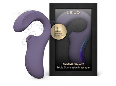 LELO Enigma Wave Triple Stimulation Vibrator for Women, Purple.
