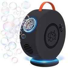 Bubble Machine Automatic Blower for Kids 5.2 x 8.3 x 9.3 inches, Black