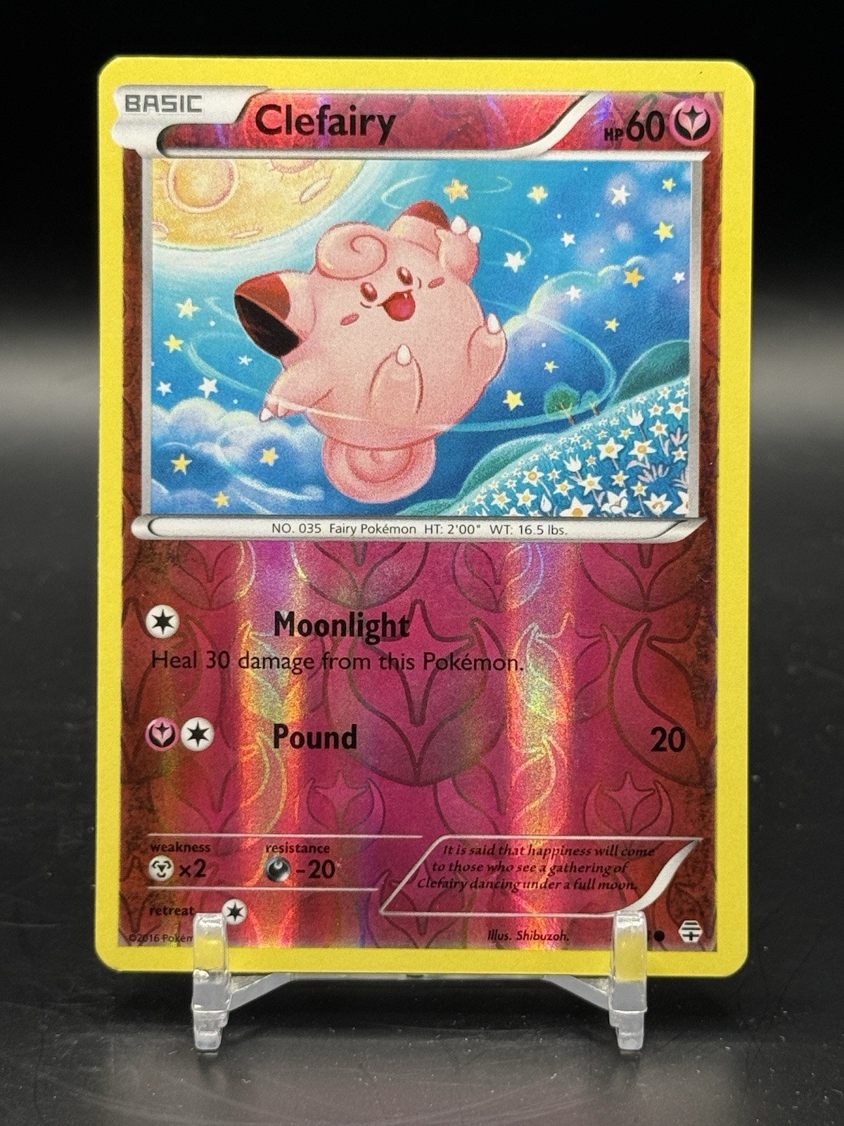 Pokemon XY Generations - Clefairy - 50/83 - Reverse Holo Common - LP