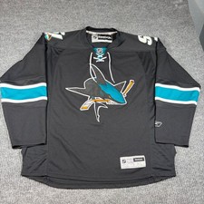 Reebok San Jose Sharks NHL Hockey Jersey Men ...