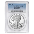 2023-W $1 1-oz Proof American Silver Eagle PCGS PR70DCAM FS Blue Label