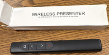 Wireless Presenter Pointer with USB Receiver Black