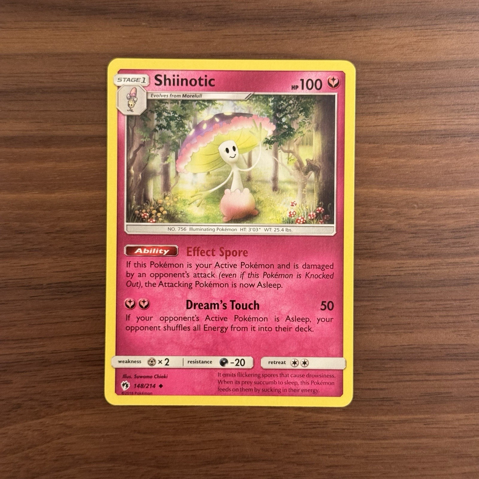 Shiinotic 148/214 NM Lost Thunder Pokemon TCG