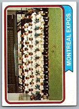 1974 Topps #508 Expos Team Card Montreal Expos