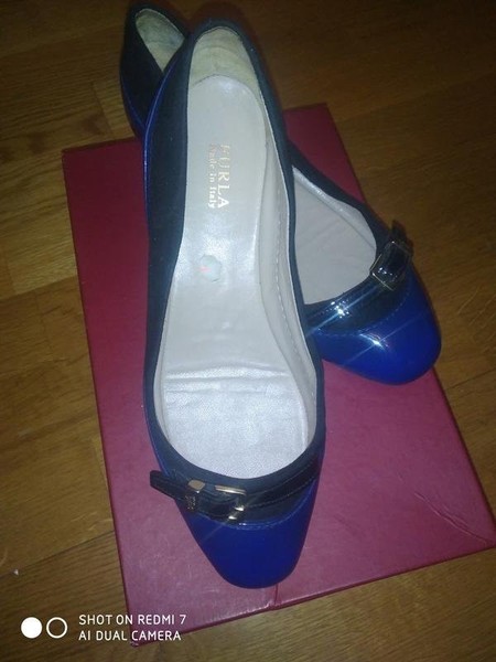 Women Furla Heels Black Suede 36.5