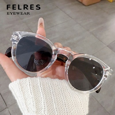 Unisex Round Retro Sunglasses Fashion Simple Outdoor Traveling Driving Glasses 