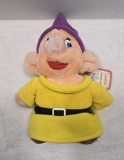 Vintage Disney Dopey Snow White Disneyland/Disney World Exclusively Plush 7" Tag