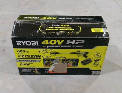 #ad #ad Ryobi 40V HP EZClean 600 PSI Power Cleaner Kit RY124050 Tool Only *READ* $79.99