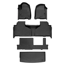 SMARTLINER Front/Rear Floor Liners w/Cargo Liner Black Escalade/Tahoe/Yukon