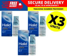 Japan Santen Hialid 0.1% Sodium Hyaluronate Ophthalmic Solution Eye Drop 5mL X3