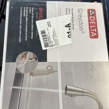 Delta Greydon Single Handle Pull-Down Kitchen Faucet with Soap Dispenser