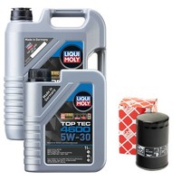 MotoröL Set 4600 5W-30 Liqui Moly 6 Liter + ÖLfilter FüR Audi A4 Avant RS4 8D5