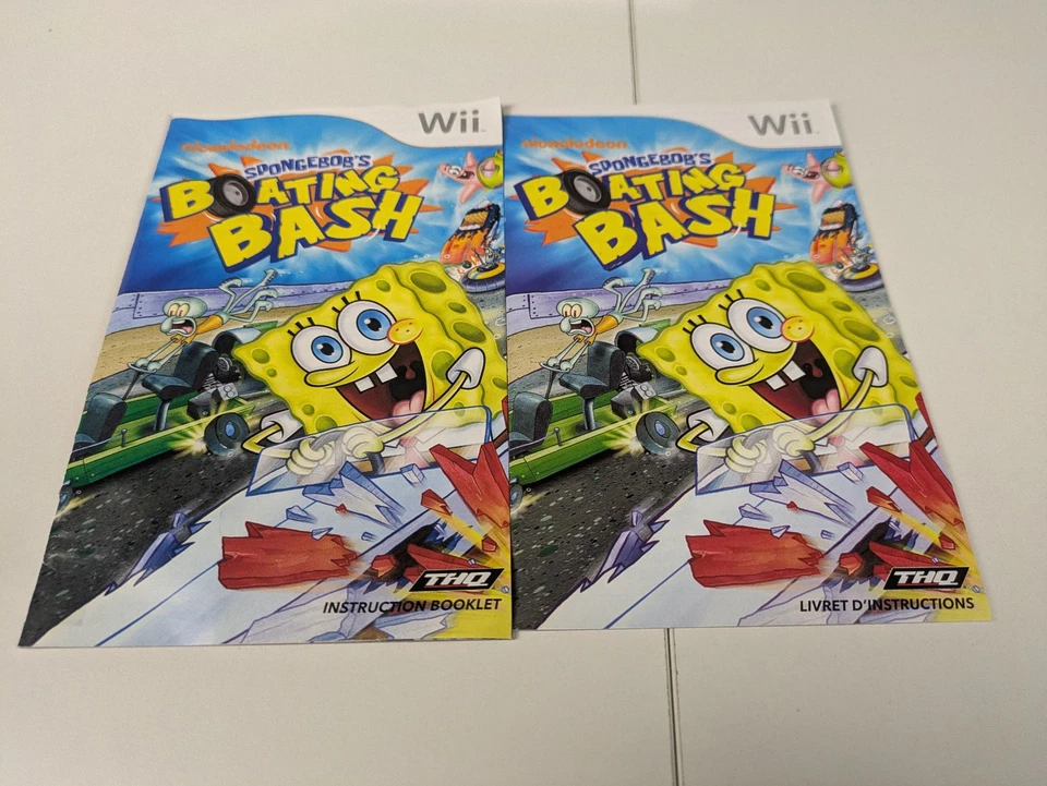 SpongeBob’s Boating Bash (Nintendo Wii, 2010) CIB - Image 3 of 4