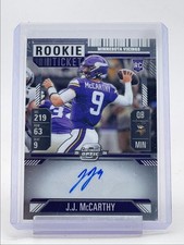 J.J. MCCARTHY 2024 CONTENDERS OPTIC ROOKIE TICKET VIKINGS RC AUTO Q4274