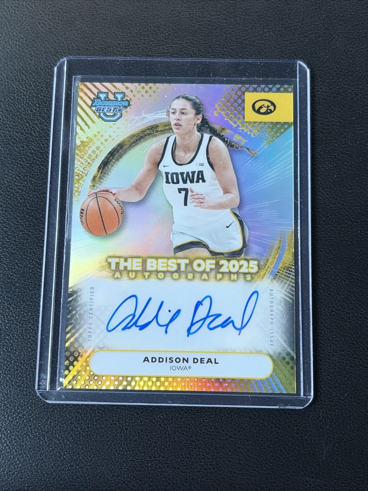 2025-26 Bowman U Best - Addison Deal Rookie Best Of 2025 Auto Refractor