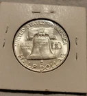 1956 Franklin Half Dollar 90% Silver Coin Full Bell Lines FBL
