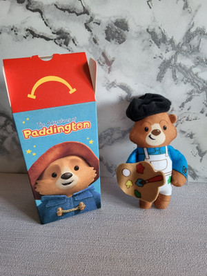 McDonalds UK 2022 Happy Meal Stofftier KÜNSTLER Paddington Brandneu in Box