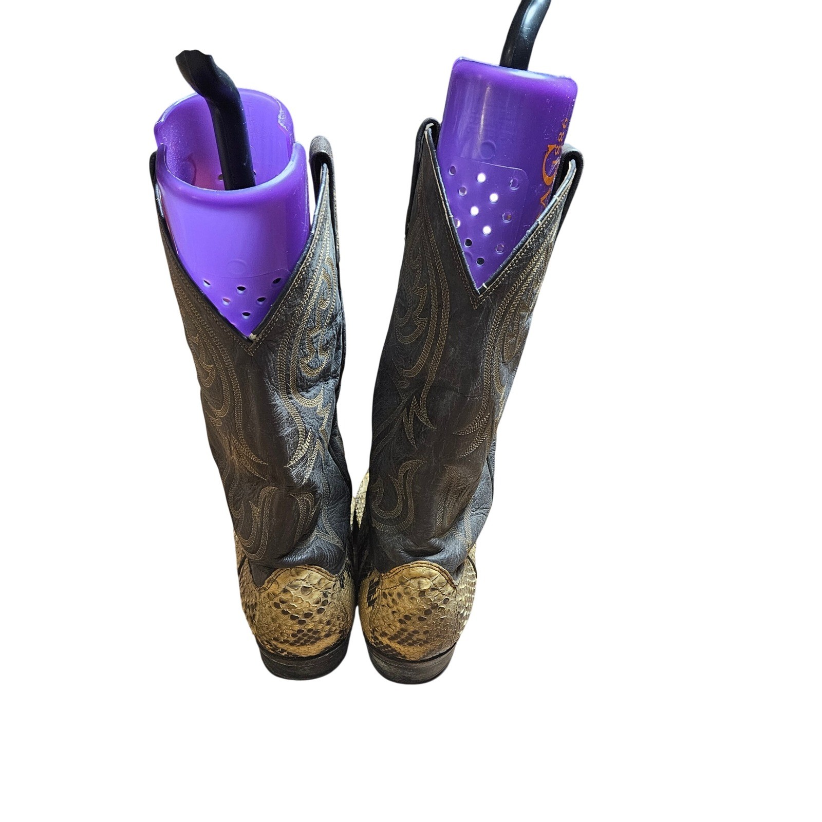 Dan Post Exotic Python Snakeskin Cowboy Boots Emb… - image 7