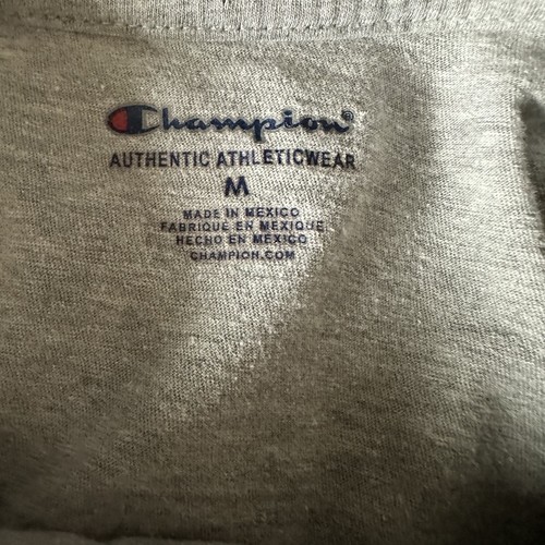 Champion Kids Gray Vertical Logo Crewneck Short Sleeve T-shirt Size Medium - Picture 5 of 6
