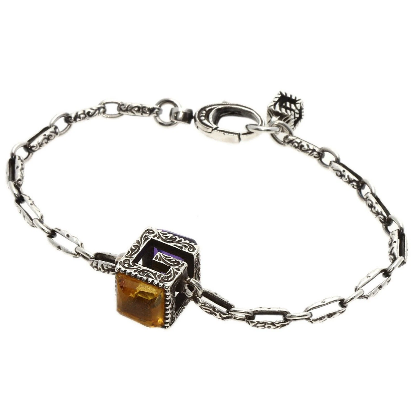 Bracelet Gucci G Logo Argenté Bijoux Authentique