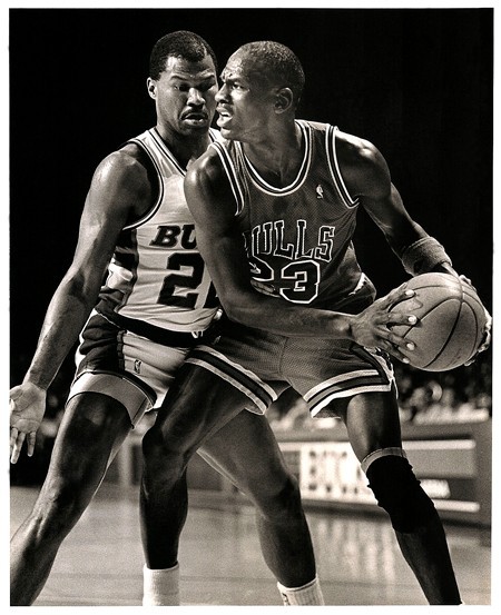 Michael Jordan Chicago Bulls NBA 1988 Type 1 Original Archival 8" x 10" B&W NEW