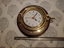 Wempe Schiffs Chronometer auf  Mahagoni Sockel