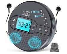 2000mAh Portable CD Player with Bluetooth Rechargeable Discman CD Player with...