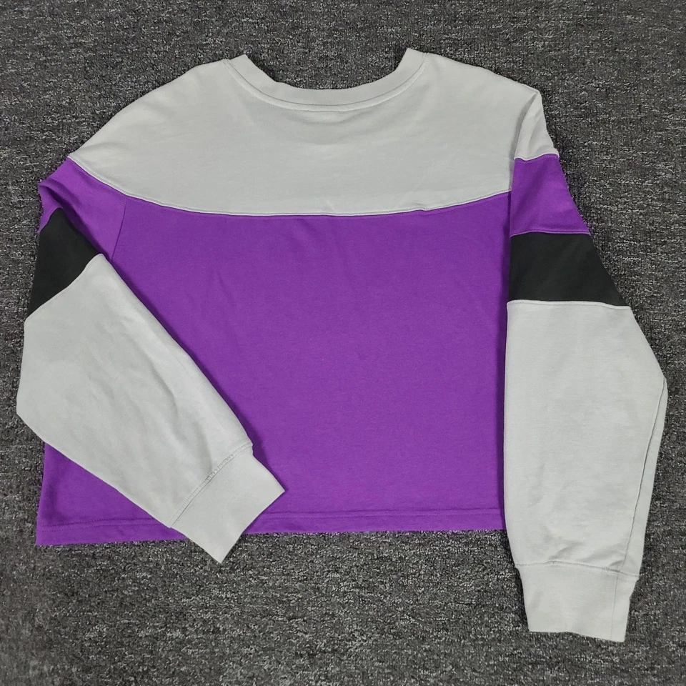 Sudadera Batman Mujer 2XL Recortada Escritura Japonesa Cómics Superhéroe Pullover Foto 3 de 4