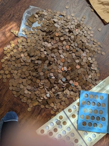5000 ++ wheat pennies Cents Unsearched Lot. Wow!