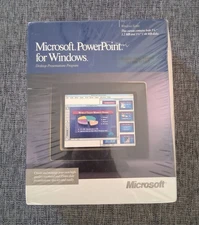 Vintage Microsoft PowerPoint For Windows Desktop Presentation Program New Sealed