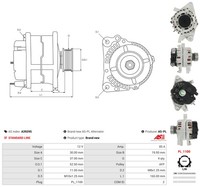 As-Pl Lichtmaschine Generator 85A FüR Toyota Yaris Verso S Subaru Trezia NLP13