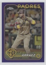 2024 Topps Chrome Purple Refractor 117/250 Luis Arraez #216 1cb6