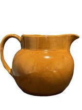 FREE SHIPPING Vintage Bybee Pottery Caramel Brown Water Pitcher Made In Kentucky